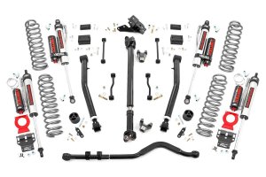 Jeep Wrangler Suspension Lift Kit - Front + Rear - Rough Country - Adj Lower | FR D/S | Vertex - '18-'23